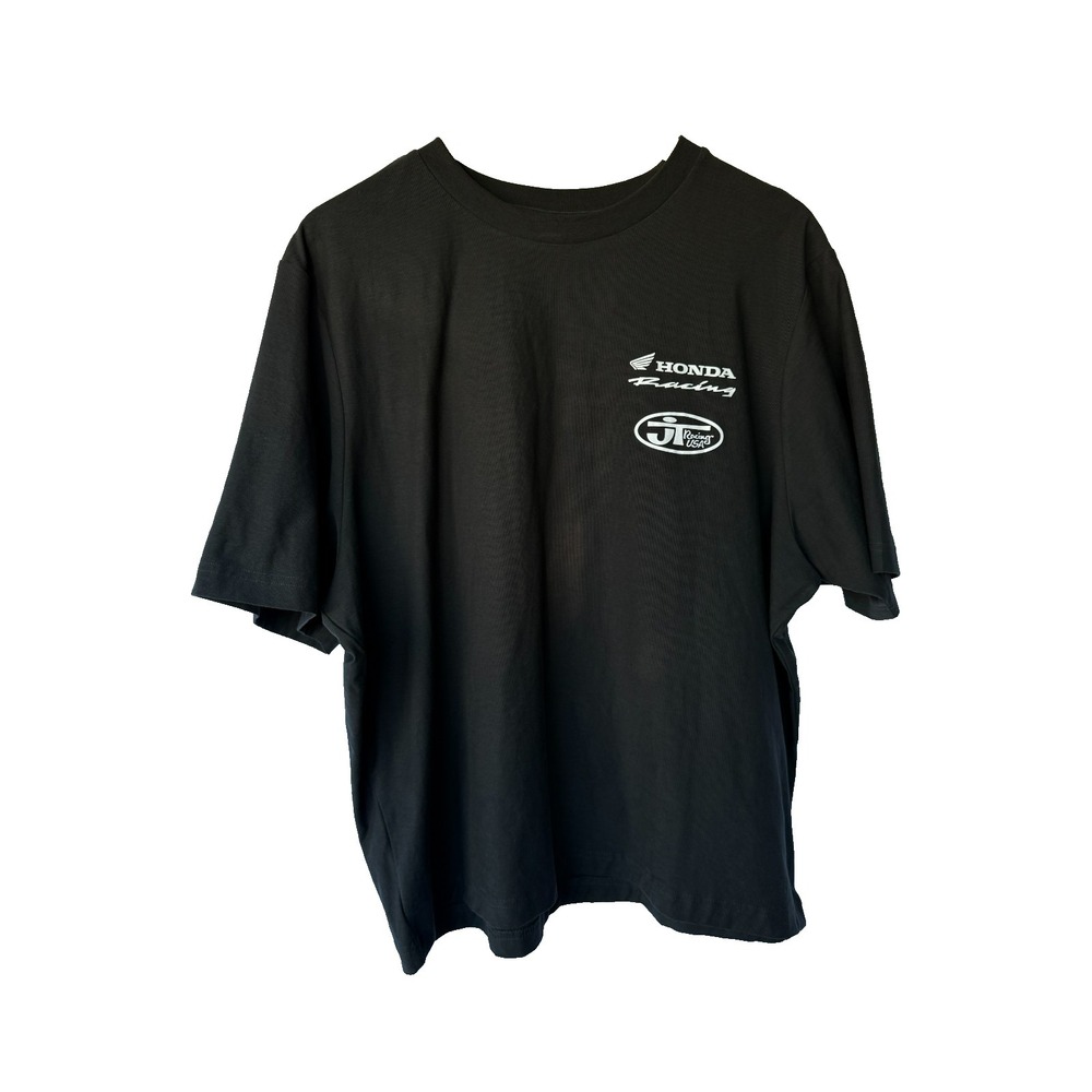Honda Racing T Shirt Men L Black Team Honda JT Racing USA Graphic Logo Tee
